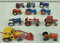 12x- Britains Type Tractor Assortment Approx 1/32