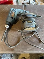 PALM SANDER AND CORDED DRILL