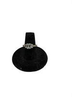 Sterling Synthetic Stone Ring