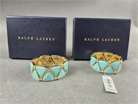 2 Ralph Lauren Turquoise Cuffs