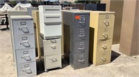 5- Metal File Cabinets