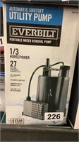 Everbilt Submersible Utility Pump 1/3HP