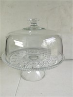 Glass Cake Stand and Dome Cover
