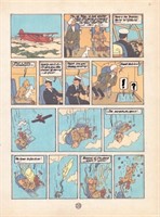 Tintin. Calque de textes Le sceptre d'Ottokar