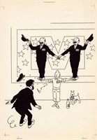 Tintin. Epreuve d’impression Journal Tintin