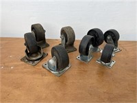 Box of Various Caster Wheels