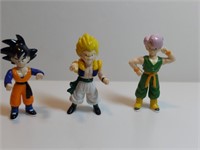 3pc Dragonball Z Posable Action Figures 1989