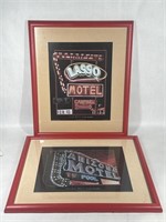 Don Stambler "Lasso Motel" & " Arizona Motel" Art