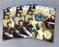 3 identical Star Wars Jedi activity books