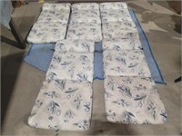 5 Piece Floral Nature Lounger Cushions
