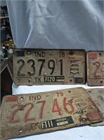 Old license plates