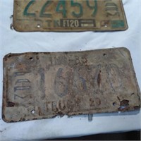 Old license plates