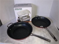 Curtis Stone skillets and chopper