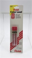 New Pentel 0.5mm Lead Red Color 2pk