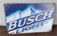 Busch Light Tin Sign