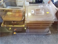 Commercial plastic food containers
