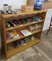 Vintage wooden bookshelf content sold separately