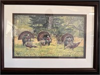 'The Dating Game' painting of turkeys- Kenny