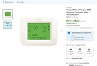 WF6262  Honeywell Visionpro 8000 Thermostat White