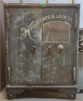 Antique Hall's Safe & Lock Co. Security Safe