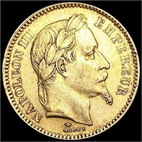 1864 France .1867oz Gold 20 Francs CLOSELY