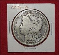 1890-O Morgan Silver Dollar