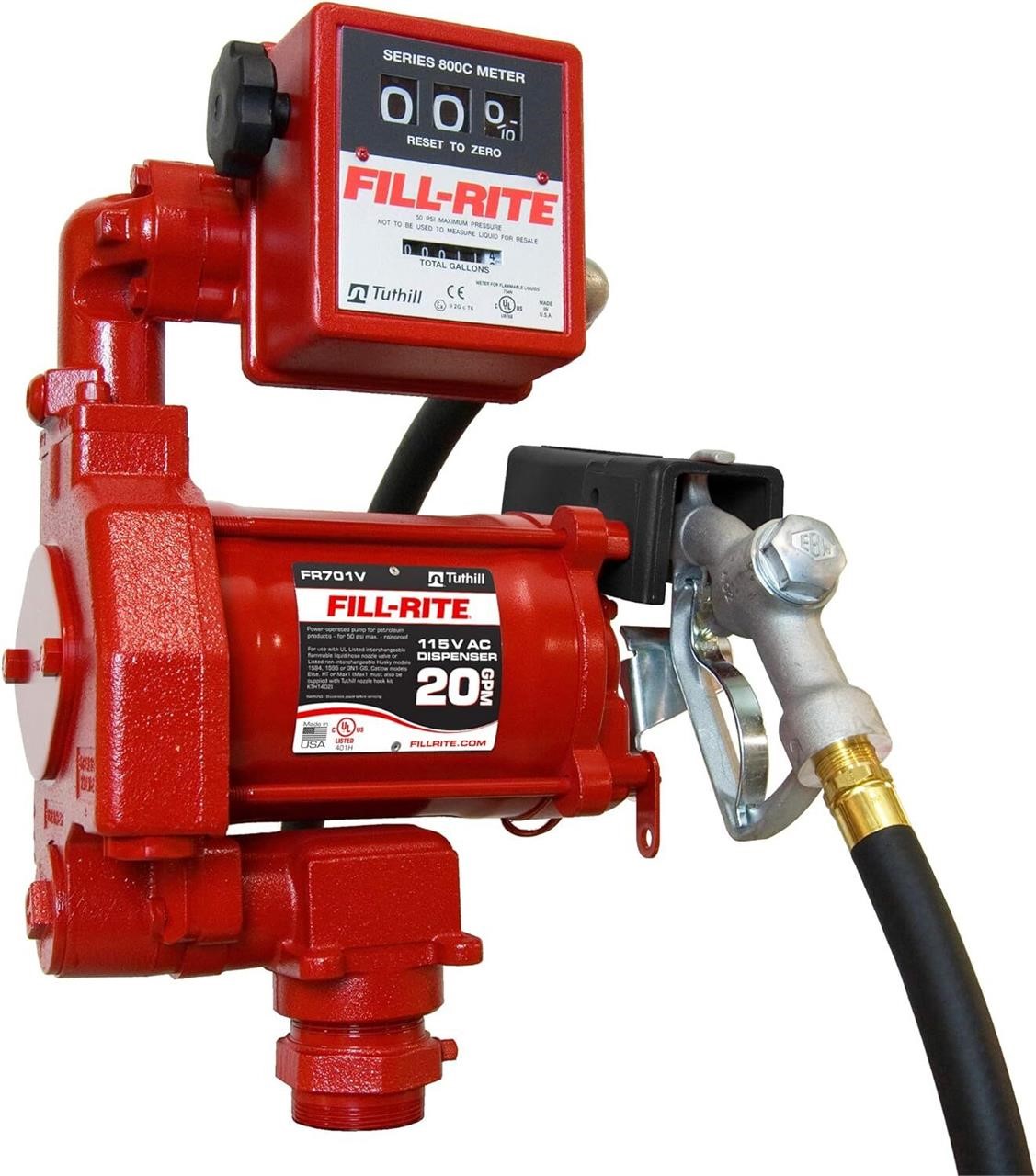 Fill-Rite FR701V 115V 20 GPM Fuel Pump