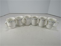 6 ROYAL ALBERT "MEMORY LANE" COFFEE CUPS