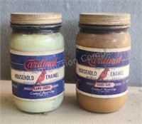 Cardinal Household Enamel Paint in Glass Jars