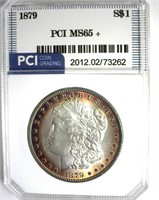 1879 Morgan MS65+ LISTS $850