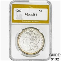 1900 Morgan Silver Dollar PGA MS64