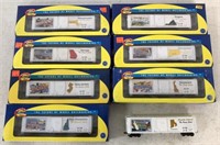 lot of 8 Athearn HO Train Cars of Different States