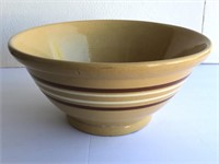 Antique Mocha Stoneware Banded Bowl