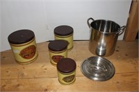 Stock Pot and Canister Set