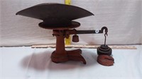 Antique Scale with Weights