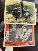 Two vintage movie, posters