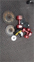 Assorted exercise Weights