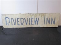 *Vintage Riverview Inn Metal Sign