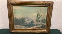 Thelma Greife Oil On Board Landscape Painting