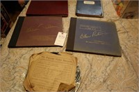 Lot of Old Victor Records and Stencil Book