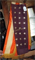 Antique Rayon 48 Star Flag With Tassels