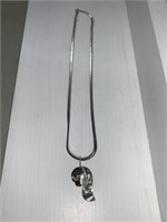 Necklace 16 1/2 " 925 Silver with Eagle Pendant
