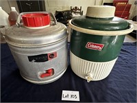 Pair Of Vintage Drink Coolers