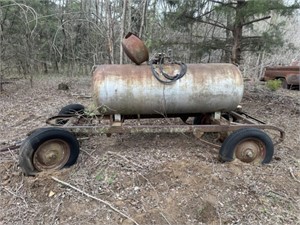 250 gal propane tank on trailer