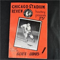 1960 CHICAGO BLACK HAWKS DETROIT RED WINGS PROGRAM
