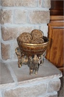 Beautiful Decorator Bowl with Elephants