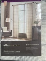 ALLEN AND ROTH CURTAIN PANEL RETAIL $30