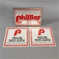 PHILADELPHIA PHILLIES MIRROR & PHOTO ALBUMS