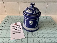 Wedgwood Jasperware Cobalt Blue Tobacco Jar