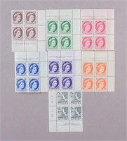 1954 Canada Queen Elizabeth & Gannet Stamps 28pc